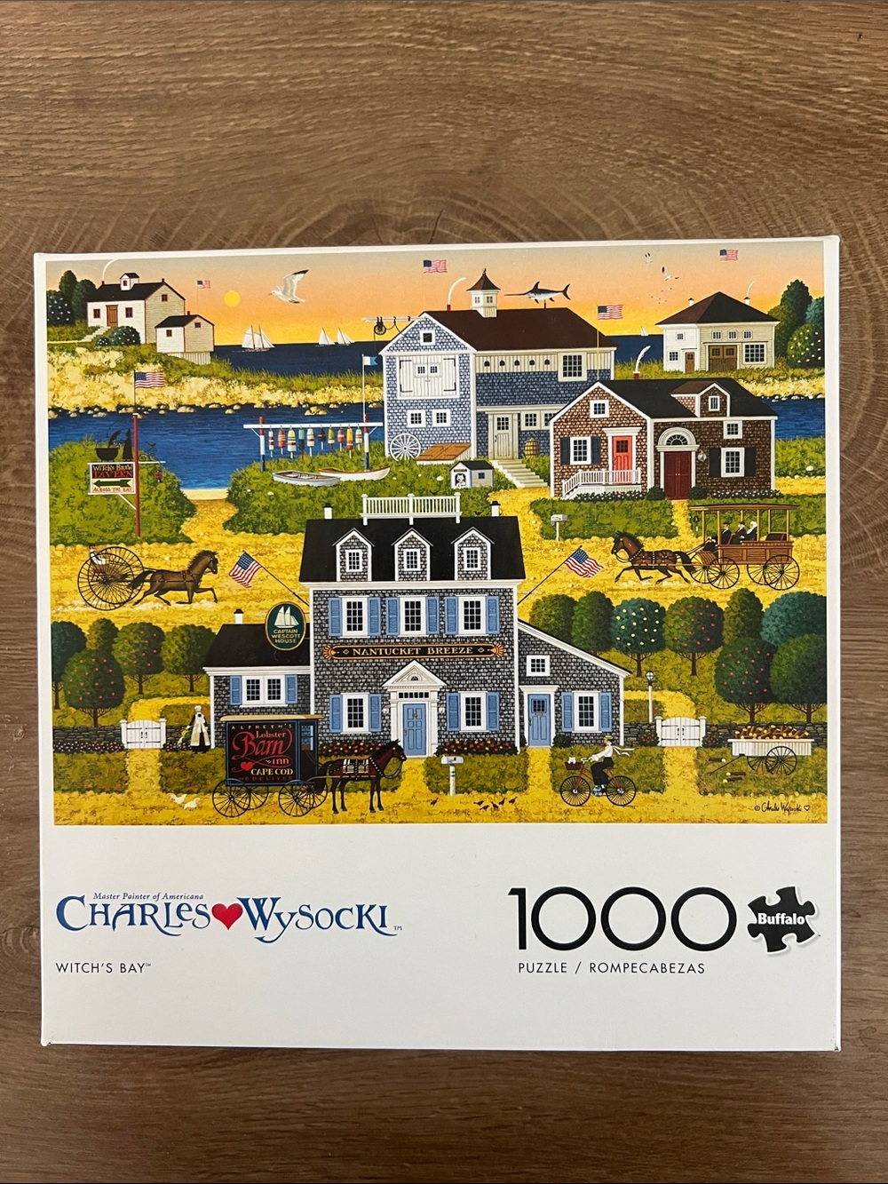 Charles Wysocki Nantucket Village Puzzle Scene 1000 Piece Jigsaw